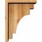 Ekena Millwork Mediterranean Rough Sawn Corbel w/Backplate, Western Red Cedar, 8"W x 12"D x 16"H COR08X12X16MED01RWR - alternate 4